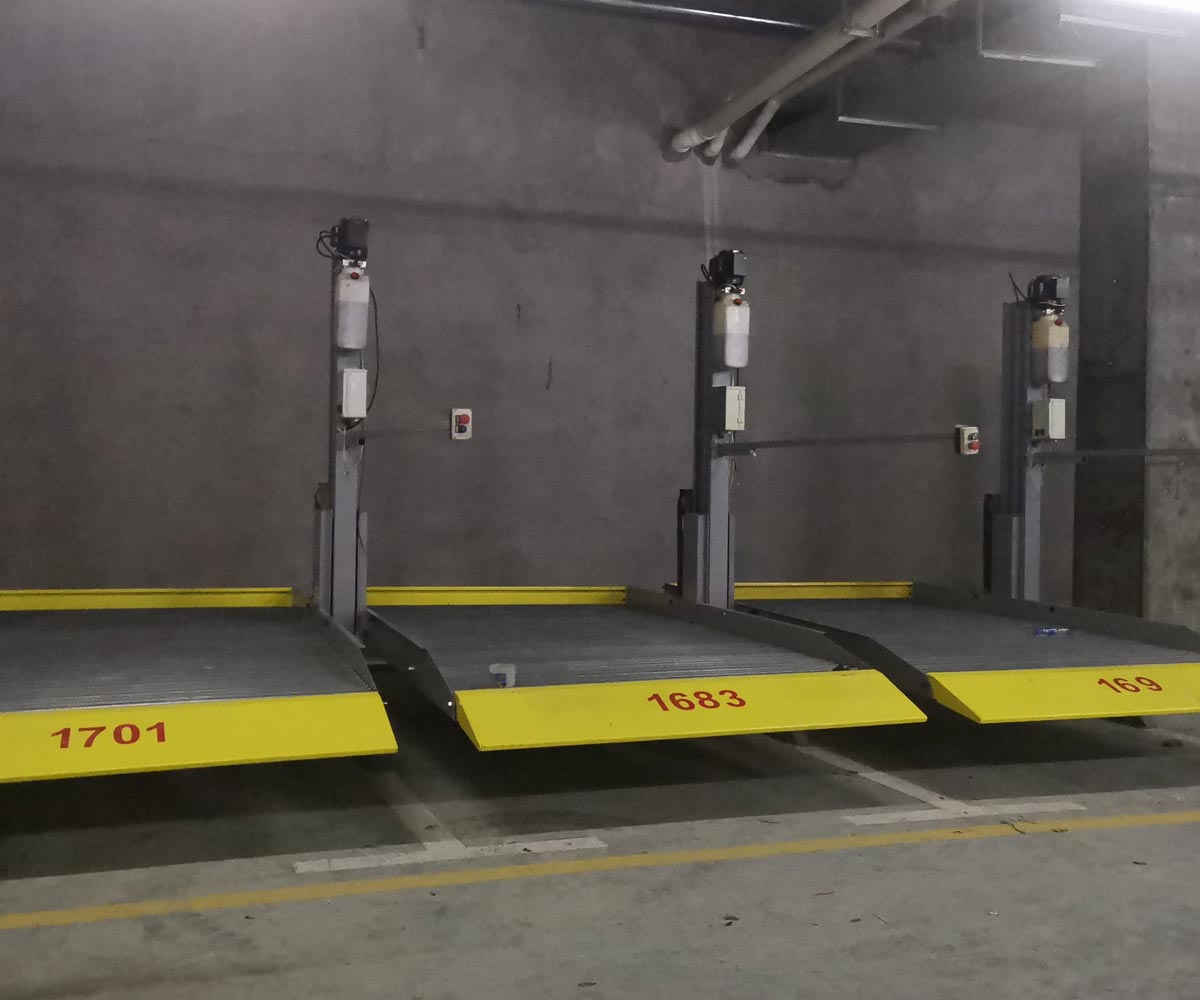 雁江地下室两柱式机械立体停车设备
